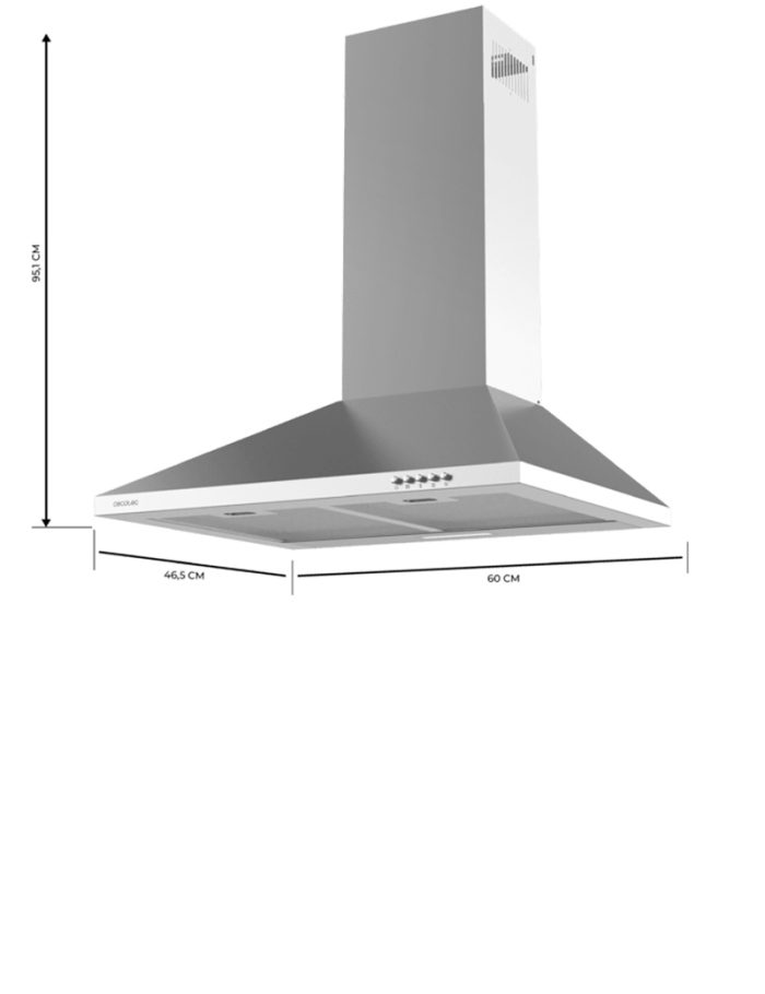 Campana Cecotec 02869 inox - Imagen 2