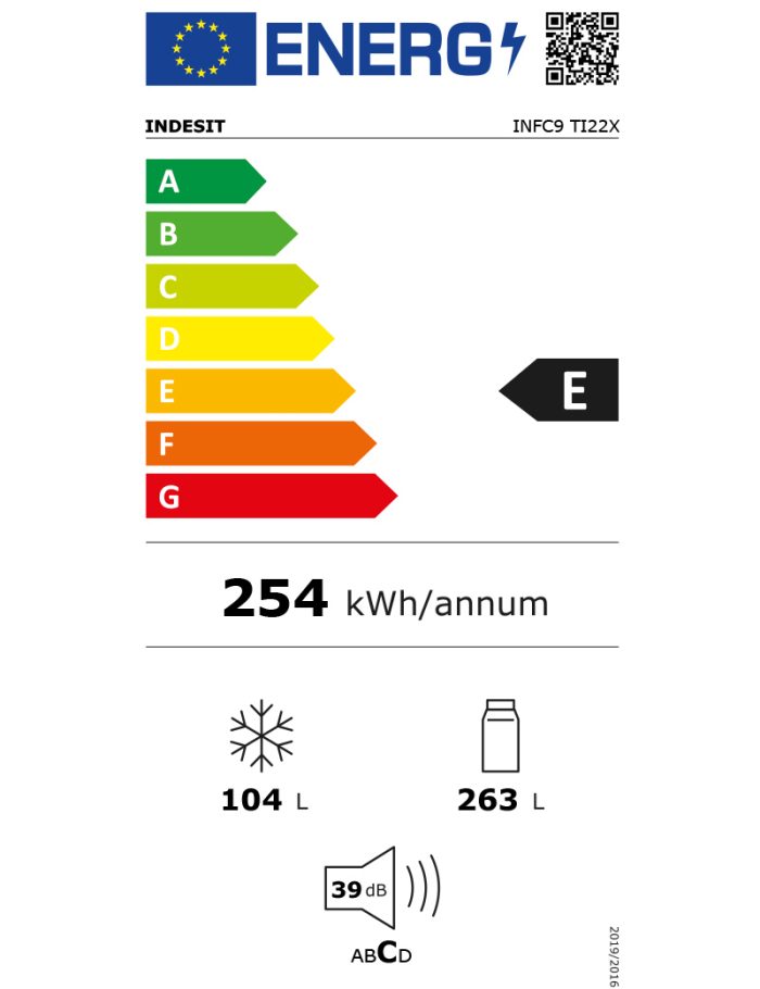 Combi Indesit INFC9TI22X 203cm No Frost - Imagen 4